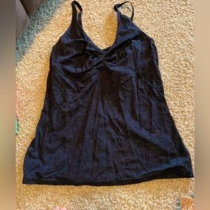 Ruby Ribbon Black Cami (lace)